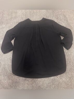 NYDJ WOMENS BLACK LIGHTWEIGHT BLOUSE